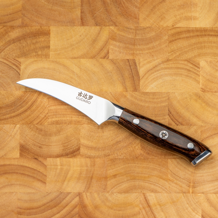 Gudaro - Kuchyňský nůž BIRD BEAK 7,6 cm damašková ocel