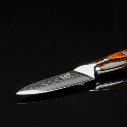 Gudaro - Kuchyňský nůž PARING 9,5 cm damašková ocel