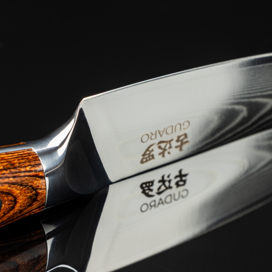 Gudaro - Kuchyňský nůž PARING 9,5 cm damašková ocel