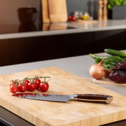 Gudaro - Kuchyňský nůž SANTOKU 17,5 cm damašková ocel