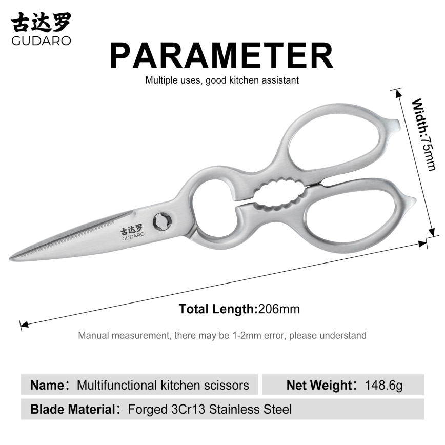 Gudaro - Nůžky na drůbež RONIN 20,6 cm