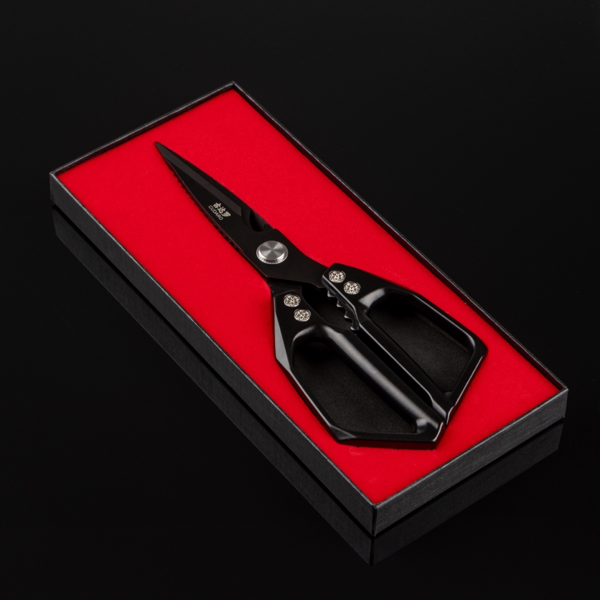 Gudaro - Nůžky na drůbež SHOGUN 23,3 cm černá