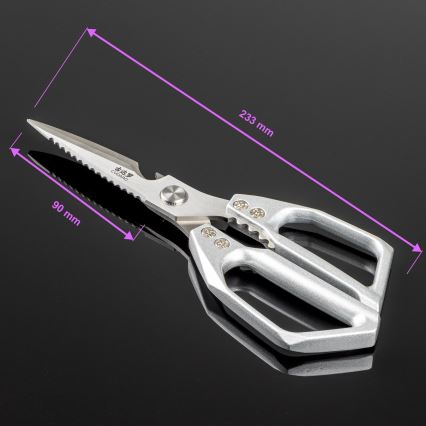 Gudaro - Nůžky na drůbež SHOGUN 23,3 cm stříbrná