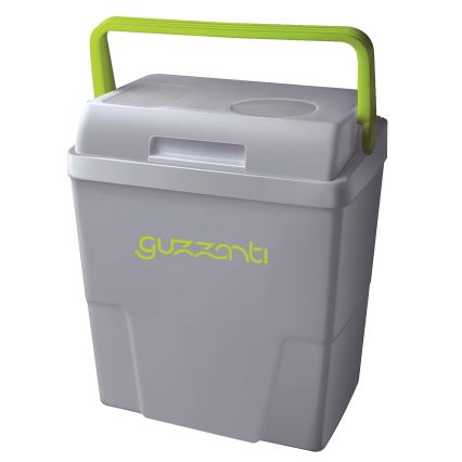 Guzzanti GZ 22B - Přenosná autochladnička 22 l 58W/12V/230V šedá/zelená