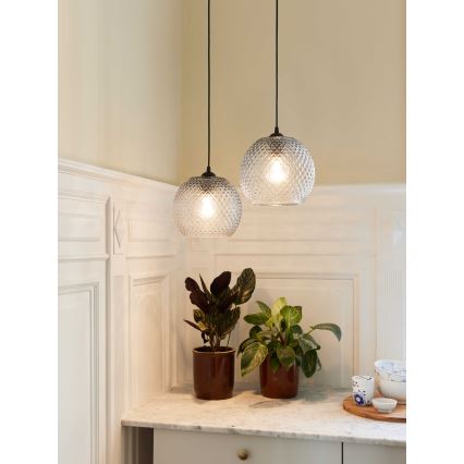 Halo Design 718436 - Lustr na lanku NOBB 1xE27/40W/230V čirá