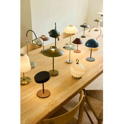 Halo Design 746125 - LED Stmívatelná venkovní nabíjecí stolní lampa MINI STEPP LED/1,8W/1600 mAh IP44 černá