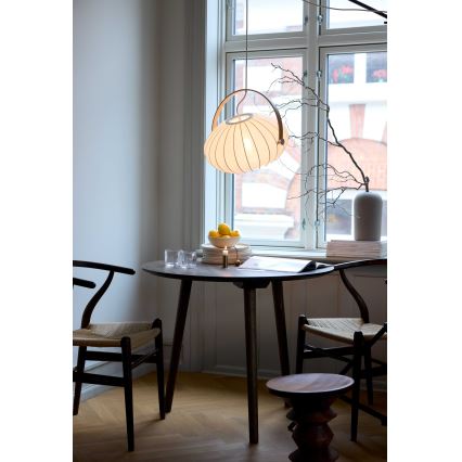 Halo Design 746347 - Lustr na lanku DC 1xE27/40W/230V pr. 40 cm bílá/dub