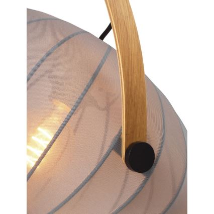 Halo Design 746354 - Lustr na lanku DC 1xE27/40W/230V pr. 40 cm šedá/dub