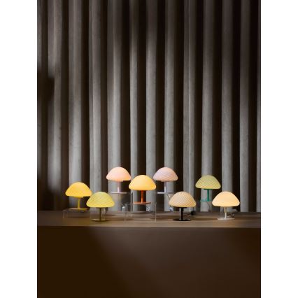 Halo Design 747009 - Stolní lampa CANDY MINI MUSH 1xG9/25W/230V pr. 17 cm šedá