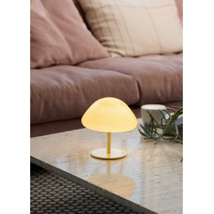 Halo Design 747016 - Stolní lampa CANDY MINI MUSH 1xG9/25W/230V pr. 17 cm béžová