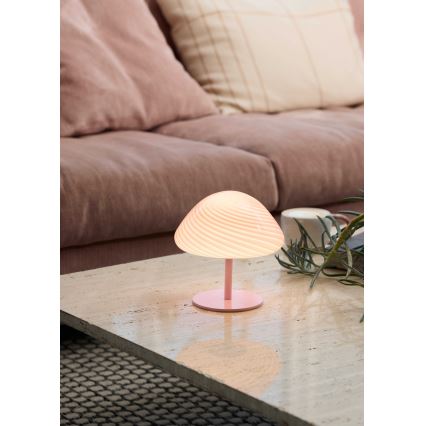 Halo Design 747047 - Stolní lampa CANDY MINI MUSH 1xG9/25W/230V pr. 17 cm růžová