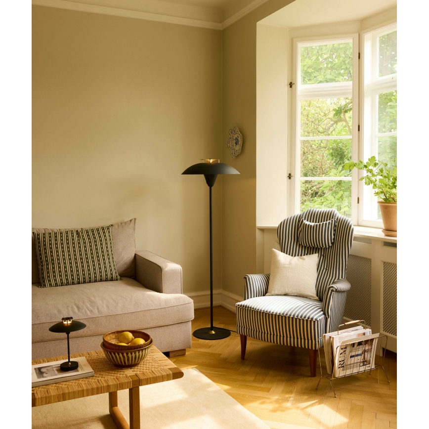 Halo Design 748976 - Stojací lampa STEPP 1xE27/28W/230V černá/mosaz