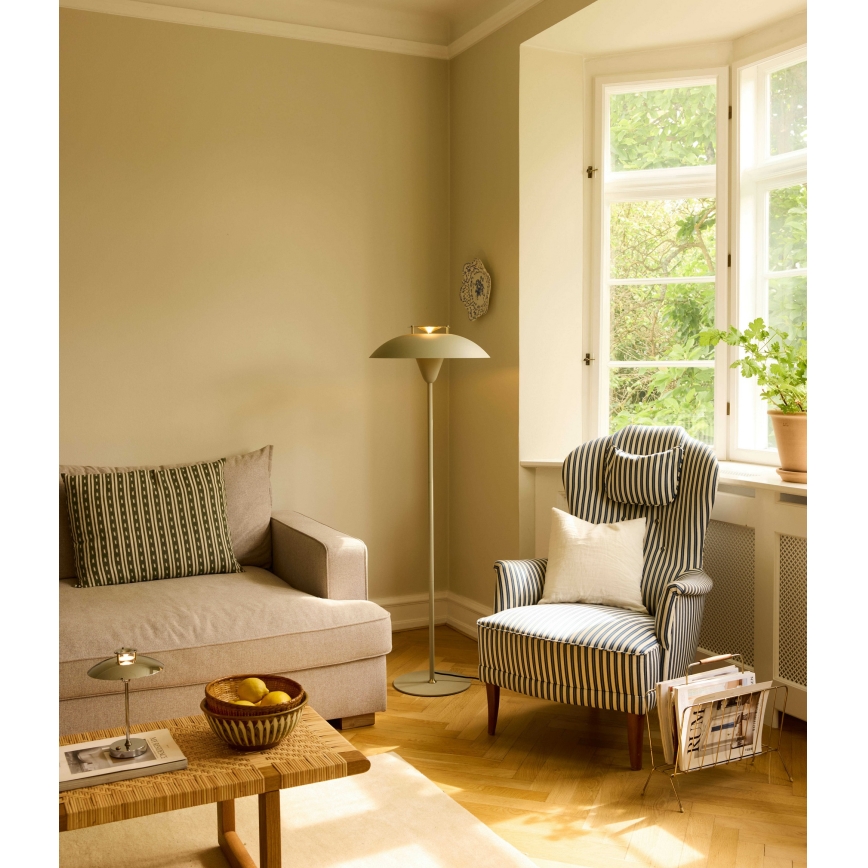 Halo Design 748990 - Stojací lampa STEPP 1xE27/28W/230V béžová/mosaz