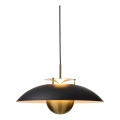 Halo Design 749102 - LED Stmívatelný lustr na lanku STEPP LED/24W/230V pr. 46 cm černá/mosaz
