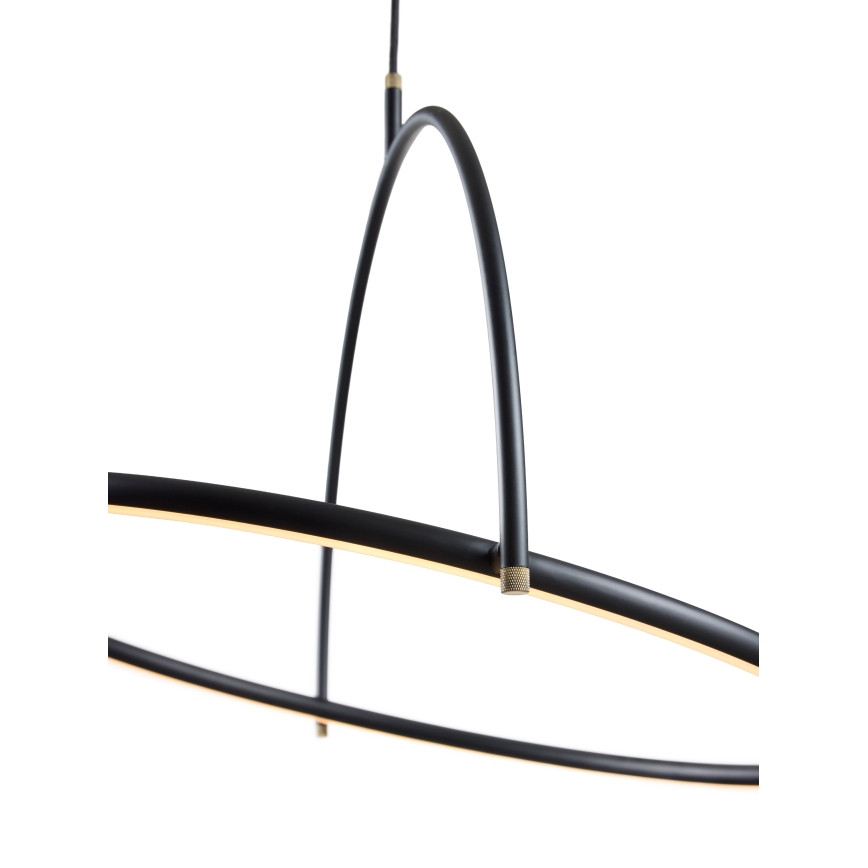 Halo Design 749539 - LED Stmívatelný lustr na lanku TILT LED/40W/230V pr. 40 cm černá