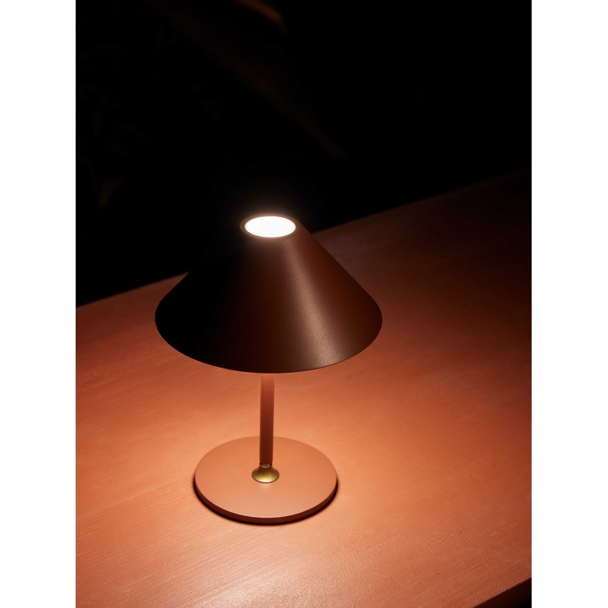 Halo Design 800834 - LED Stmívatelná venkovní nabíjecí stolní lampa HYGGE LED/3W/4000 mAh IP54 vínová