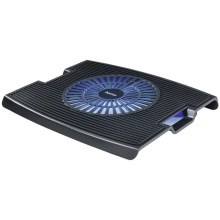 Hama - Chladící podložka pro notebook 1x ventilátor USB černá