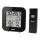 Hama - Meteostanice s LCD displejem a budíkem 2xAA + 2xAAA černá