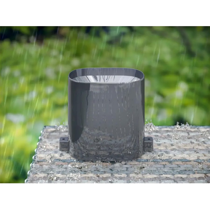 Hama - Meteostanice se srážkoměrem a LCD displejem 2xAAA antracit