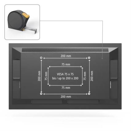 Hama - Nástěnný držák pro TV s kloubem 19-48" černá