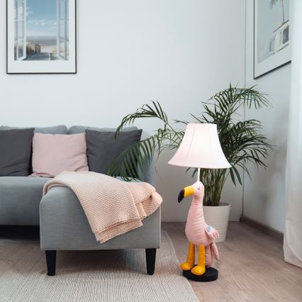 Happy Lamps - LED Dětská stojací lampa MINGO LED/5,4W/230V plameňák