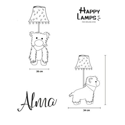 Happy Lamps - LED Dětská stolní lampa ALMA LED/5,4W/230V lama