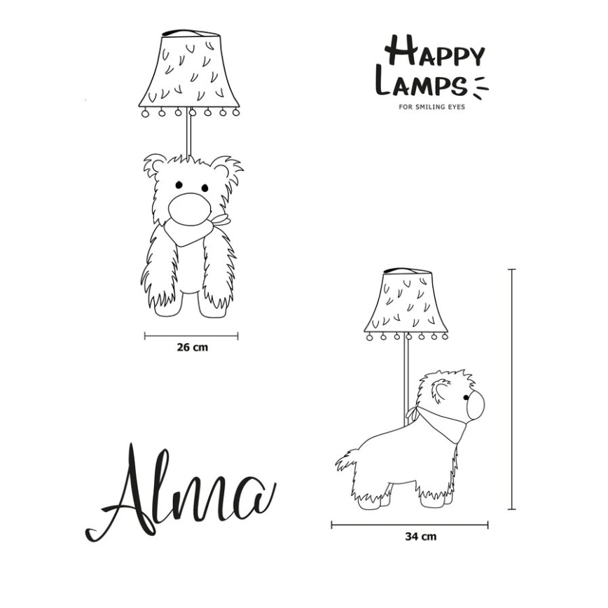 Happy Lamps - LED Dětská stolní lampa ALMA LED/5,4W/230V lama