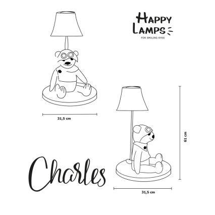 Happy Lamps - LED Dětská stolní lampa CHARLES LED/5,4W/230V medvěd