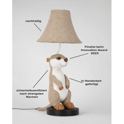 Happy Lamps - LED Dětská stolní lampa EDDIE LED/5,4W/230V surikata