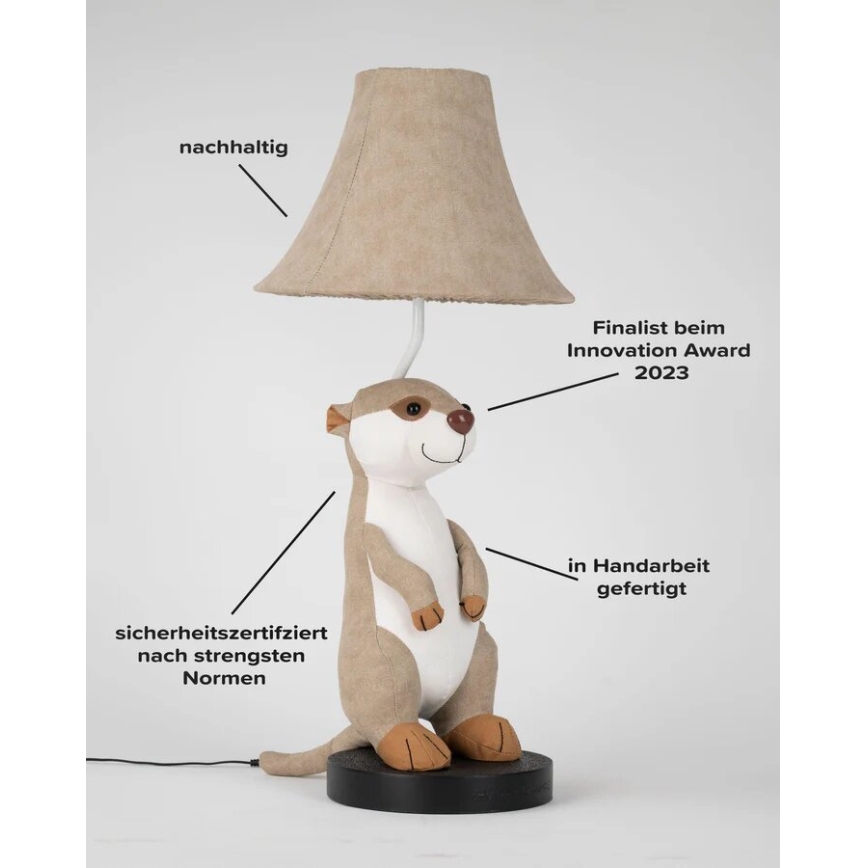 Happy Lamps - LED Dětská stolní lampa EDDIE LED/5,4W/230V surikata