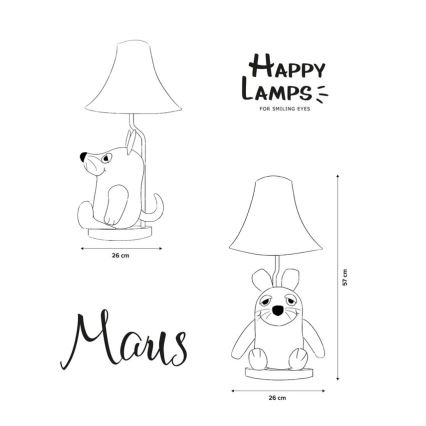 Happy Lamps - LED Dětská stolní lampa MAUS LED/5,4W/230V myš