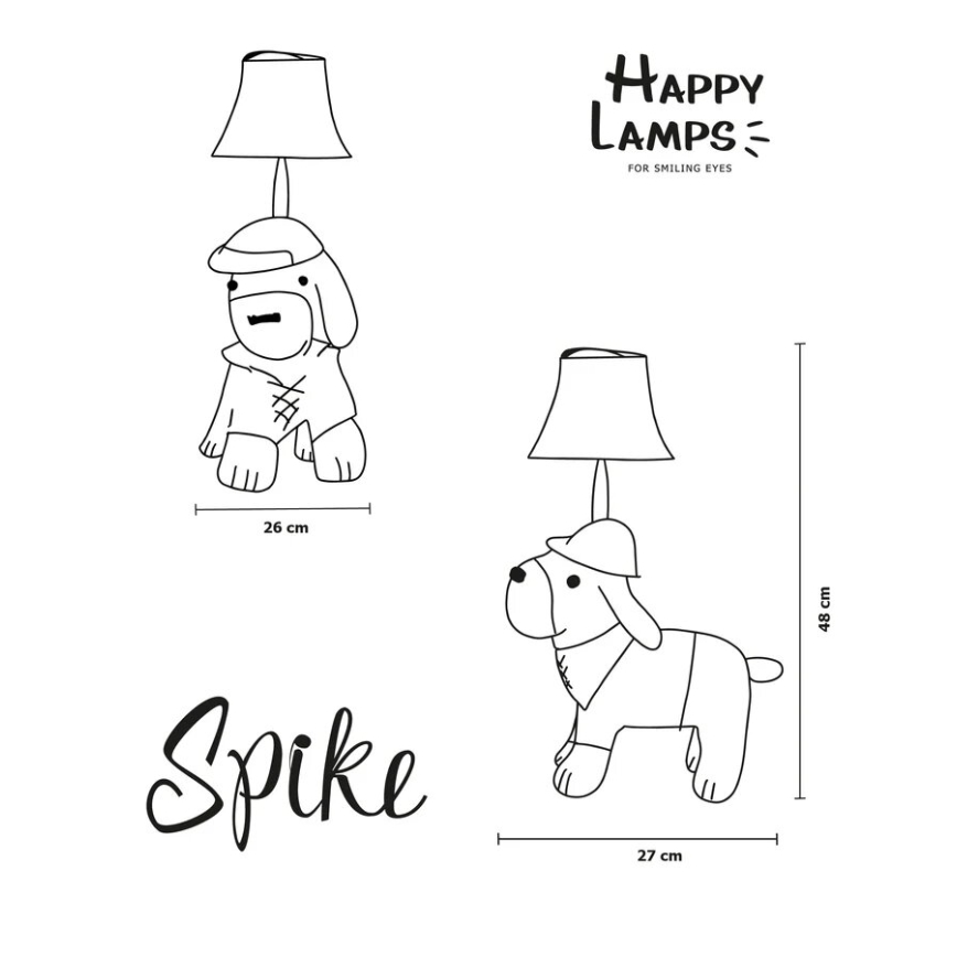 Happy Lamps - LED Dětská stolní lampa SPIKE LED/5,4W/230V lovecký pes