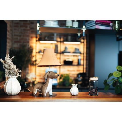 Happy Lamps - LED Dětská stolní lampa WALDI LED/5,4W/230V jezevčík