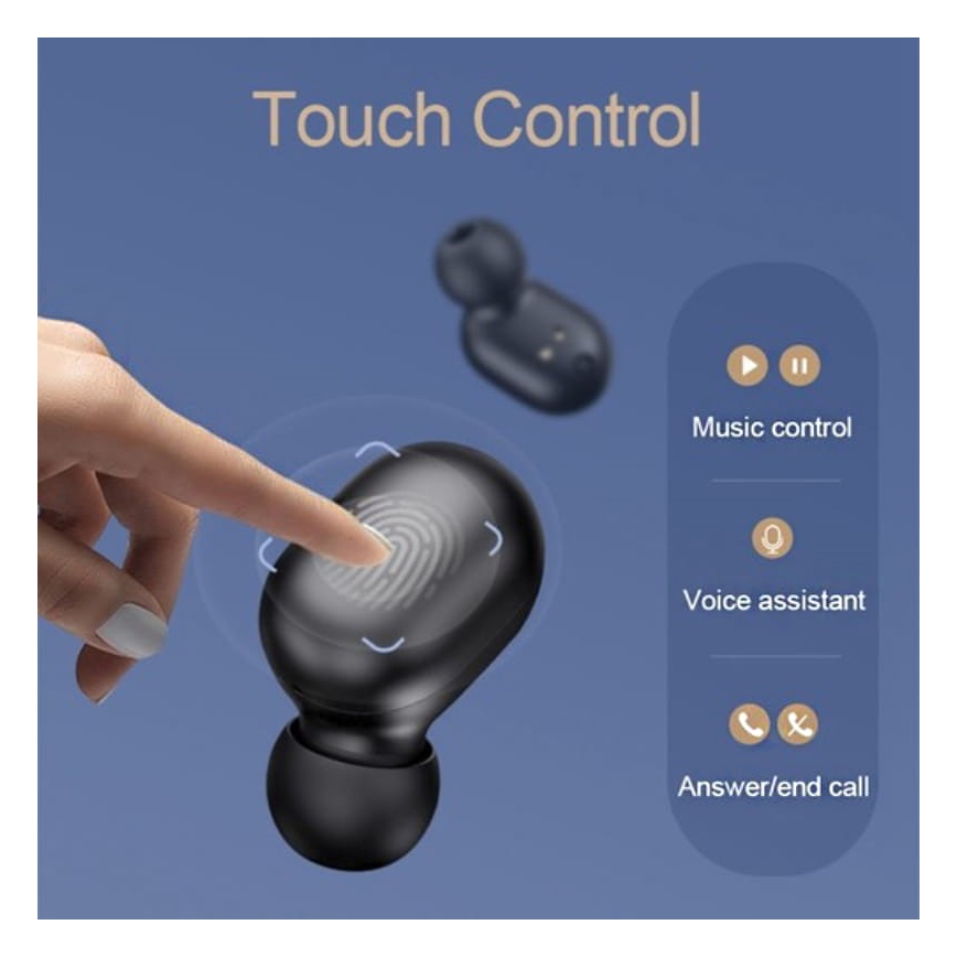 Haylou - Voděodolná bezdrátová sluchátka GT1 Pro Bluetooth černá
