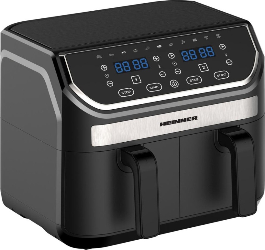 Heinner HAF-KDB1700BK - Duální horkovzdušná fritéza 8,5 l 1700W/230V černá