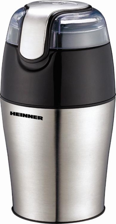 Heinner HCG-150SS - Elektrický mlýnek na zrnkovou kávu 50 g 150W/230V nerez/černá