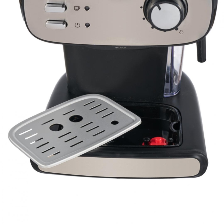 Heinner HEM-1100BKX - Pákový kávovar espresso 850W/230V černá/matný chrom