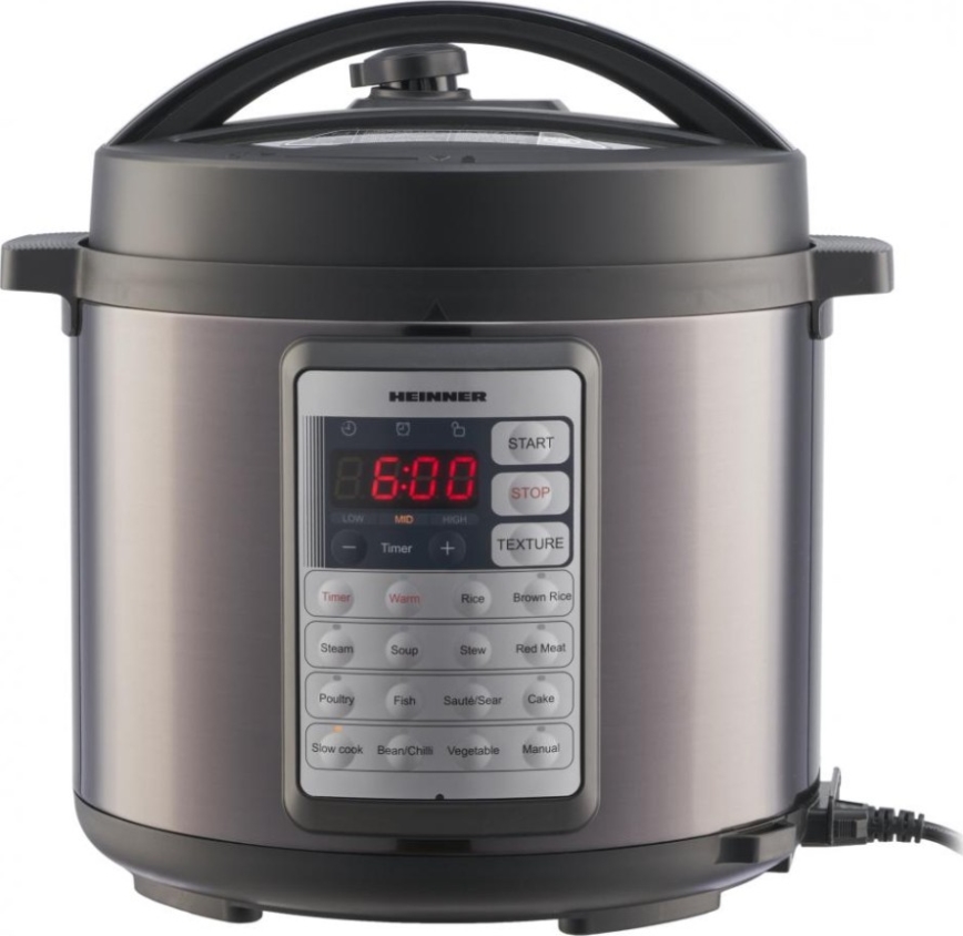 Heinner HPCK-38BK - Multifunkční elektrický tlakový hrnec 5,7 l 1000W/230V černá