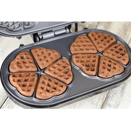 Heinner HWF-1000CR - Vaflovač 1000W/230V černá/rose gold