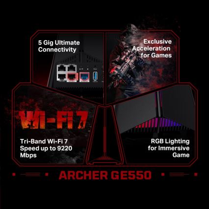 Herní Třípásmový Wi-Fi 7 router