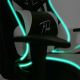 Herní židle VARR Flash s LED RGB podsvícením + dálkové ovládání černá/bílá