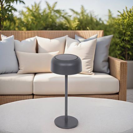 Hesperide - LED Solární stolní lampa BOLTY LED/3,7V 2600 mAh IP65 antracit