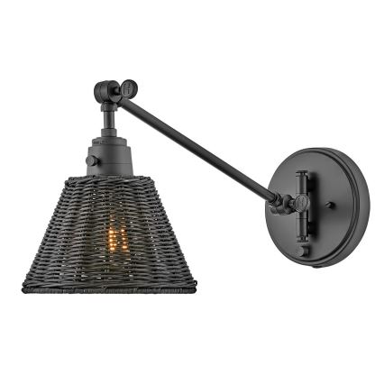 Hinkley - Bodové nástěnné svítidlo ARTI 1xE27/60W/230V černá