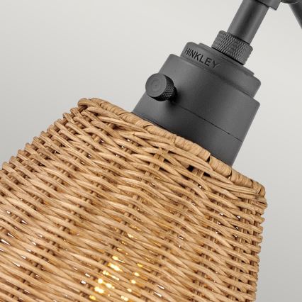 Hinkley - Bodové nástěnné svítidlo ARTI 1xE27/60W/230V černá/hnědá