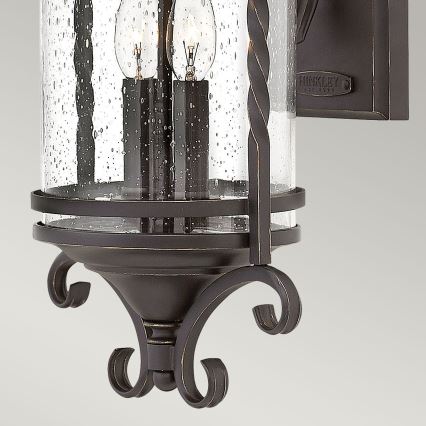 Hinkley - Venkovní nástěnné svítidlo CASA 2xE14/40W/230V IP44