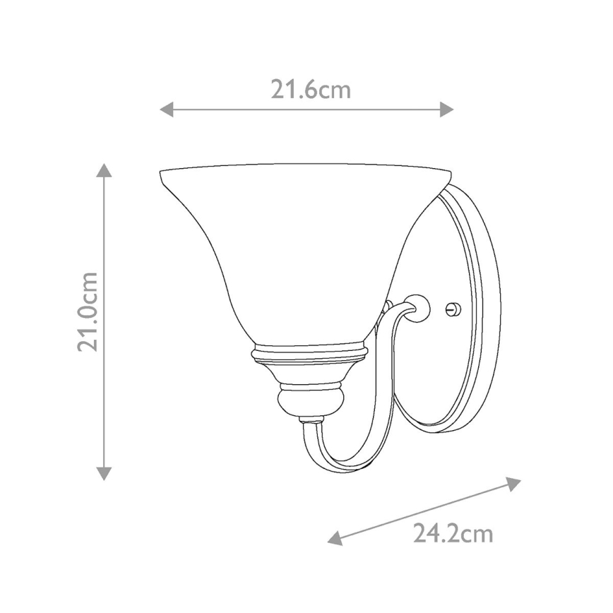 Hinkley - Nástěnné svítidlo CELLO 1xE27/60W/230V