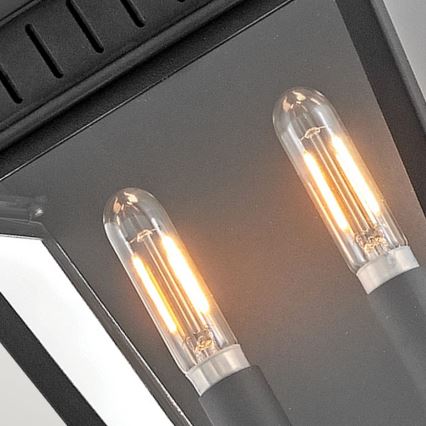 Hinkley - Venkovní nástěnné svítidlo CHAPEL HILL 2xE14/40W/230V IP44 černá