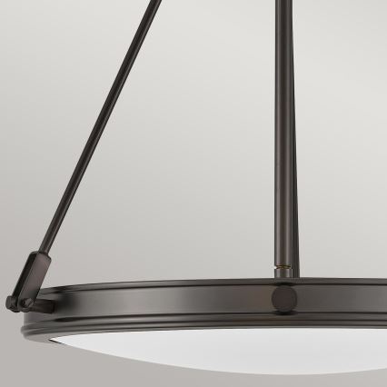 Hinkley - Lustr na řetězu COLLIER 4xE14/40W/230V pr. 54,3 cm černá