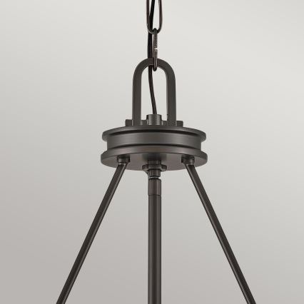 Hinkley - Lustr na řetězu COLLIER 4xE14/40W/230V pr. 54,3 cm černá