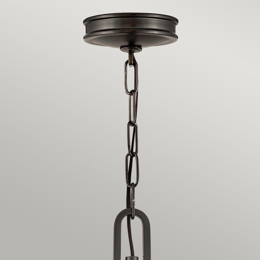 Hinkley - Lustr na řetězu COLLIER 4xE14/40W/230V pr. 54,3 cm černá